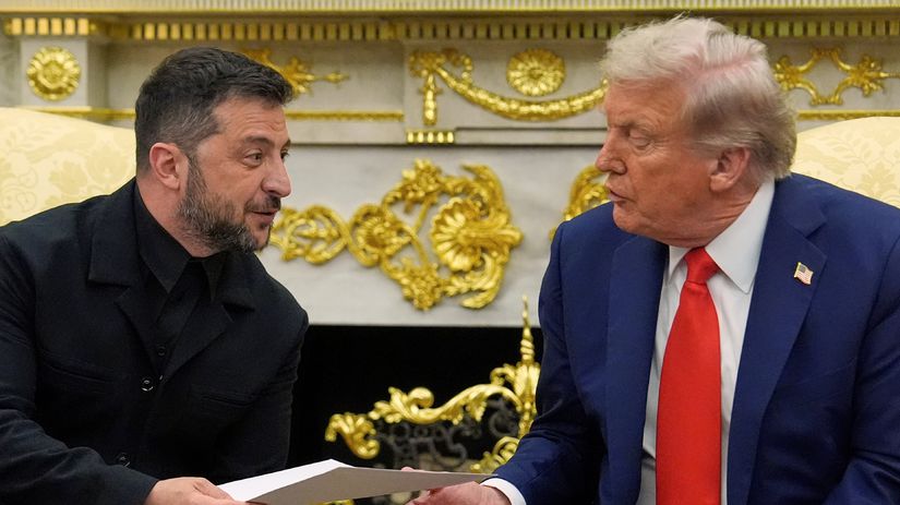 Symboly vojny a mieru Dary Zelenskeho a Trumpa