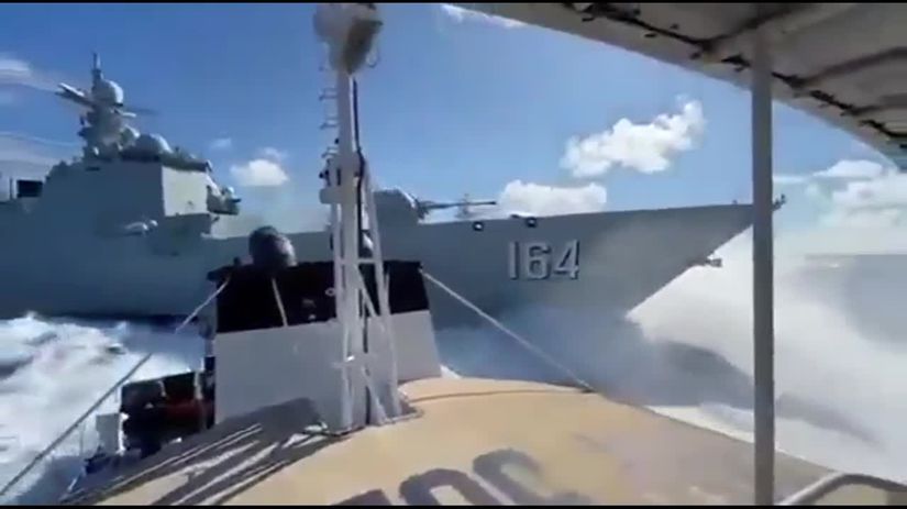 VIDEO Cinske lode sa zrazili pri prenasledovani filipinskeho clnu