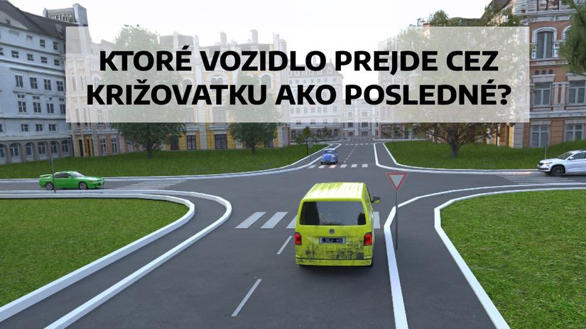Dve auta mozu ist naraz jedno caka Ktore pojde posledne