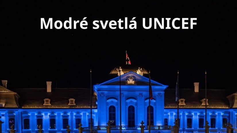 Modre svetla UNICEF Slovenske dominanty rozsvietia namodro pri Dni deti
