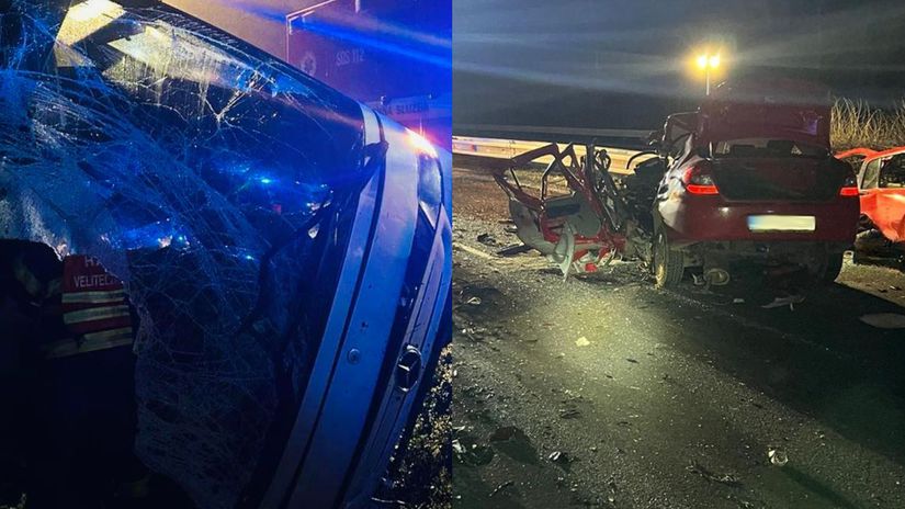 FOTO Hrozive nehody na D1 prevrateny autobus dvaja mrtvi po zrazke auta s kamionom