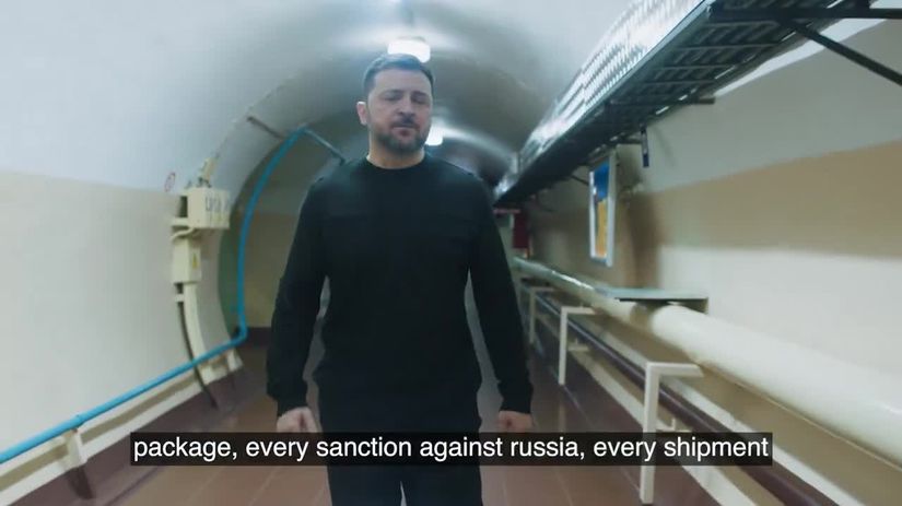Zelenskyj po prvykrat ukazal svoj bunker v Kyjeve