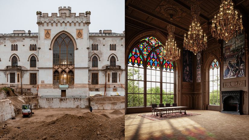 Pribeh kastiela v Rusovciach vrcholi Sidlo pre statne navstevy pohlti sto milionov co je najviditelnejsie v interieri