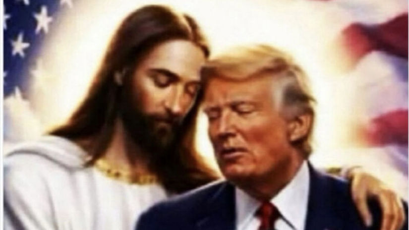 Lavicovym sialencom sa to nebude pacit Trump rozviril veriacich dalsou fotkou Jezisa