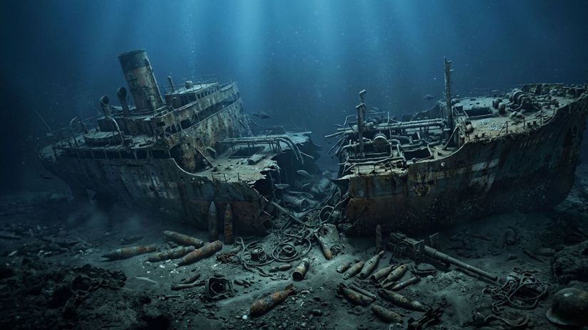 oblubene europske plaze sa mozu v okamihu zmenit na zonu smrti na dne mora hnij tisce ton vbunn a nacisticky tanker franken s 15 miliona litrami nafty