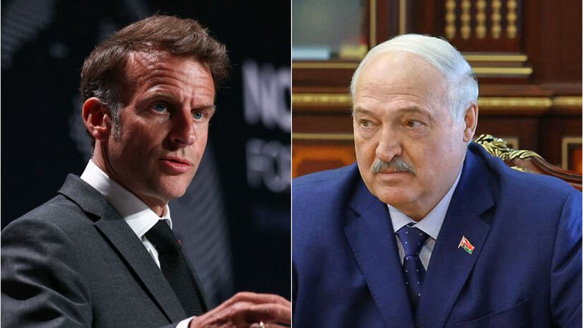 Macron prekvapivo zavolal Lukasenkovi Co odkazal Putinovmu najblizsiemu spojencovi