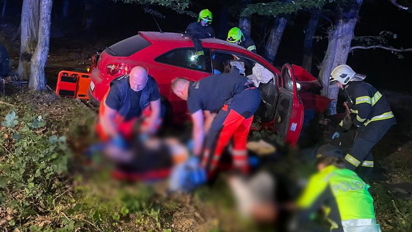 FOTO Pat ludi skoncilo v nemocnici Mlada vodicka narazila do stromu pri vysokej rychlosti