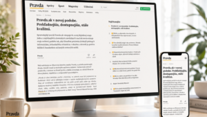 Uz zajtra Pravda sk v novej podobe Prehladnejsia dostupnejsia stale kvalitna