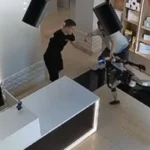 Dron na čistenie solárnych panelov na ulici v Číne osprchoval psa