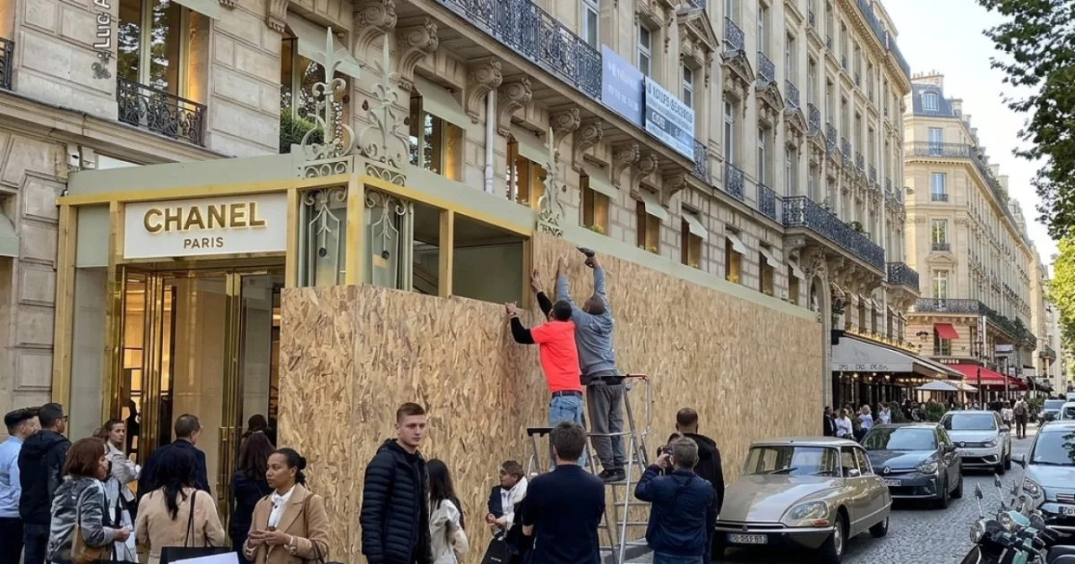 Európske nákupné ulice ako pevnosti, luxus kryjú debnením. Turisti zhrození 7 Európske nákupné ulice ako pevnosti, luxus kryjú debnením. Turisti zhrození