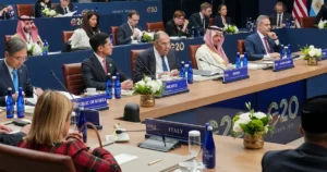 Lavrov na G20 šíril klamstvá, spoločnú fotku zrušili