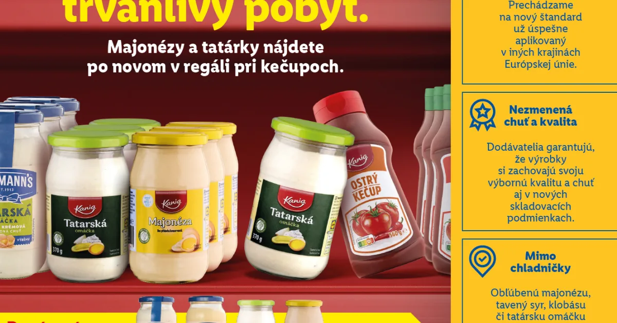 Lidl mení uloženie časti tovaru: z chladenia do regálov