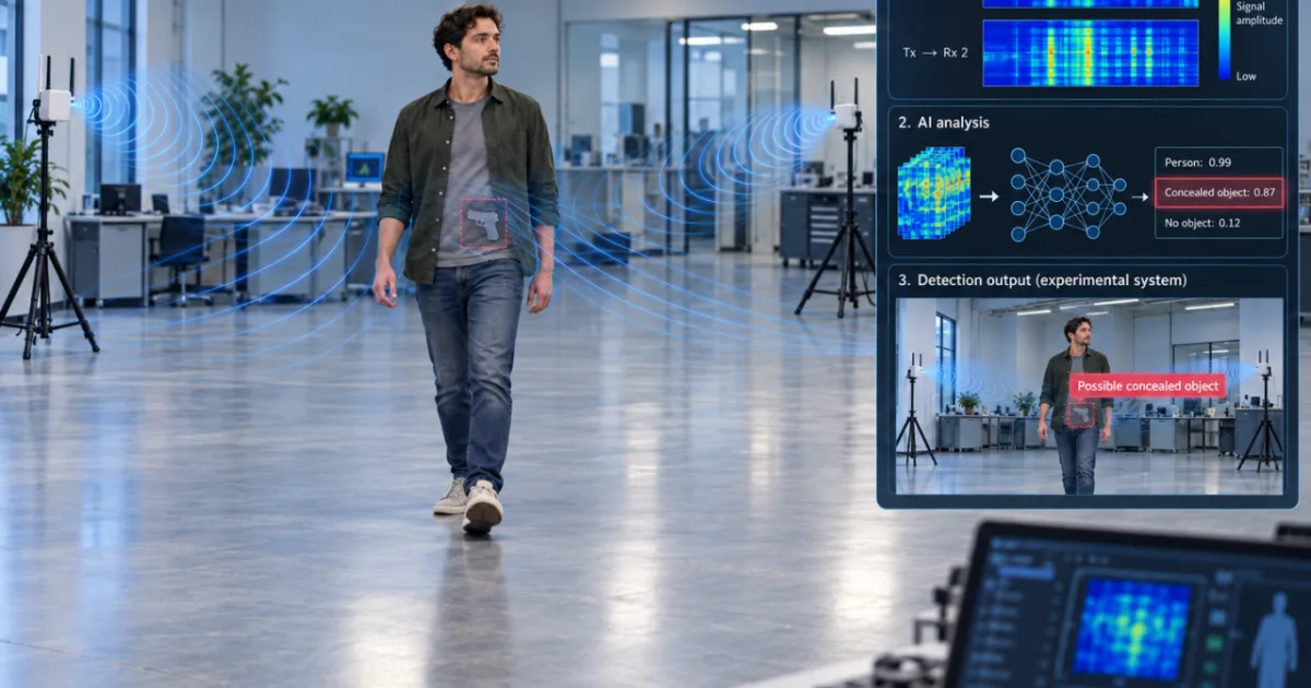 Wi-Fi dokáže odhaliť zbraň pod oblečením, nepotrebuje kameru 8 Wi-Fi dokáže odhaliť zbraň pod oblečením, nepotrebuje kameru